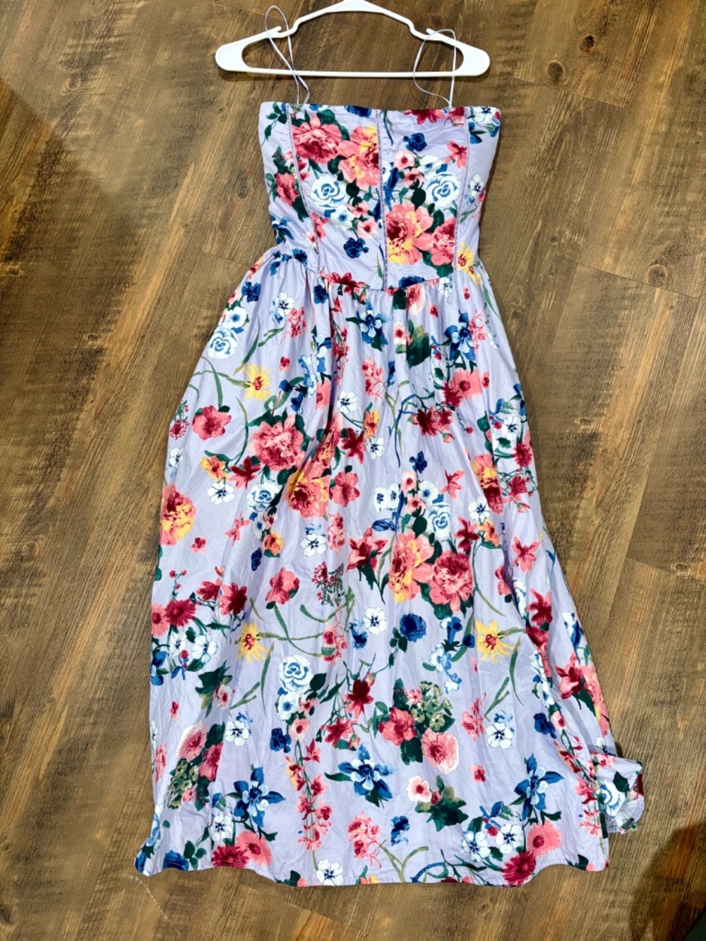 Abercrombie Bra-Free Dipped Waist Midi Dress - Picture 2 of 3
